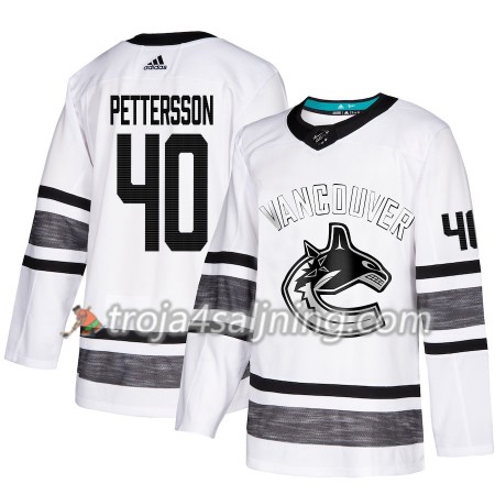 Vancouver Canucks tröja Elias Pettersson 40 Vit 2019 All-Star Adidas Authentic - NHL Tröjor Herr